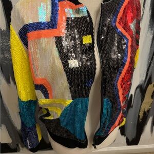Ms.Bling Colorful Sequin Jacket